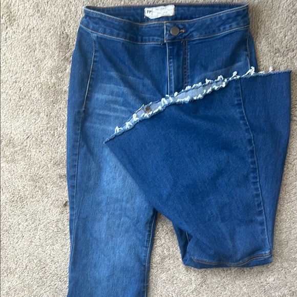 Free People Denim - Free People Dark Blue Skinny Jeans